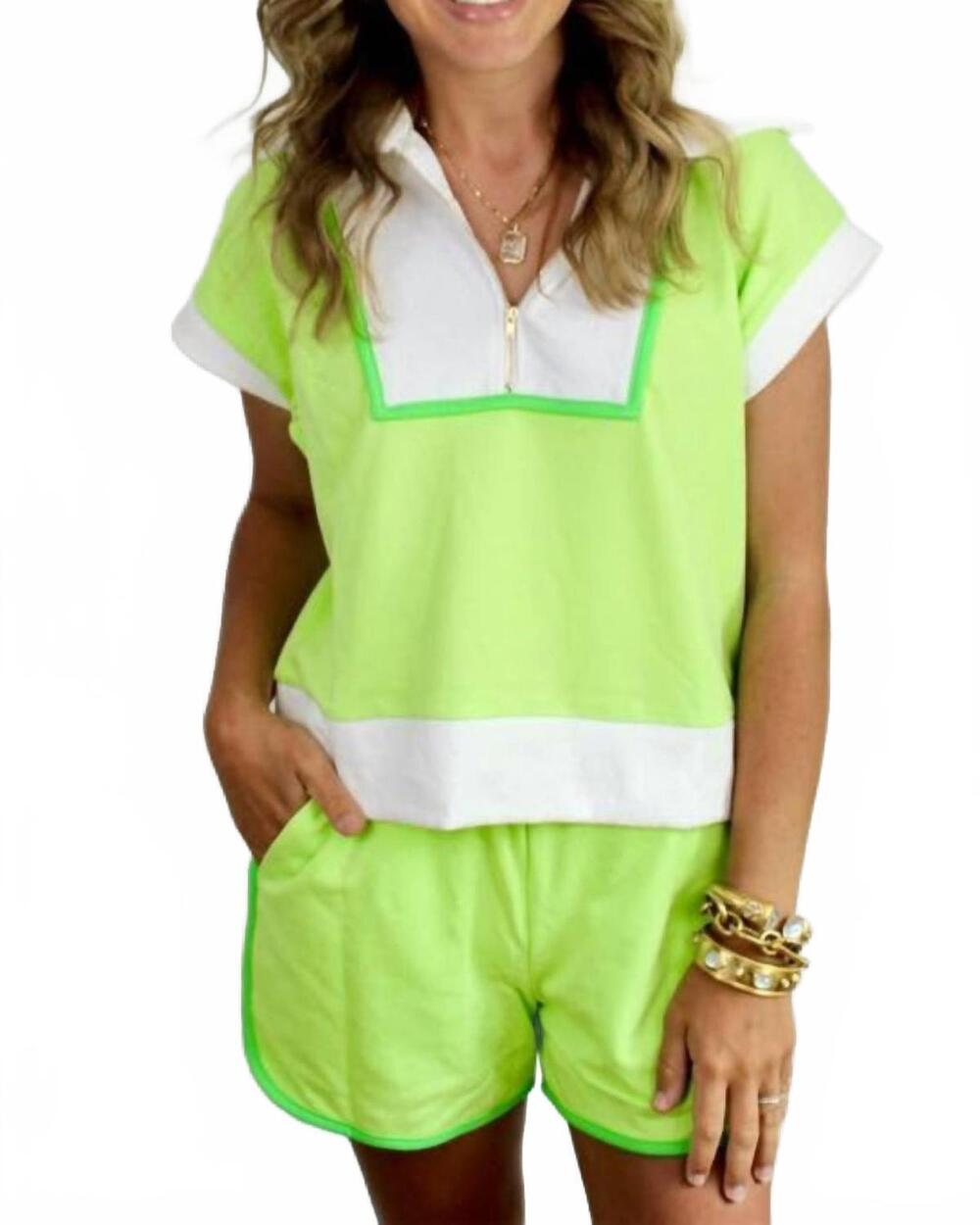 NEW ENTRO lainey set in lime